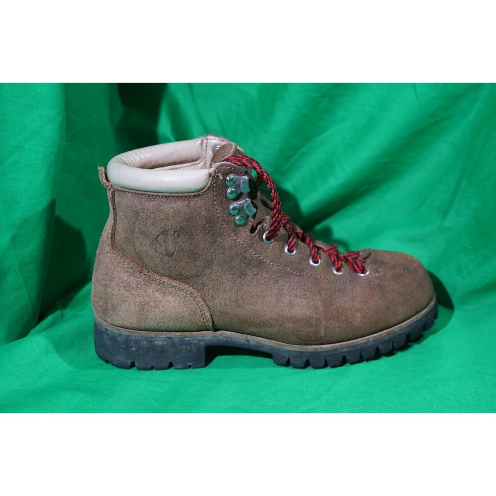 Vintage Vasque Cow Hide Hiking Boots Brown Suede Womens Size 7.5 - Picture 7 of 10